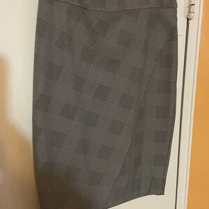 Chic Gray Women's Pencil Skirt